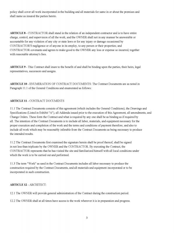 Construction Contractor - Contracts and Forms - Image 4