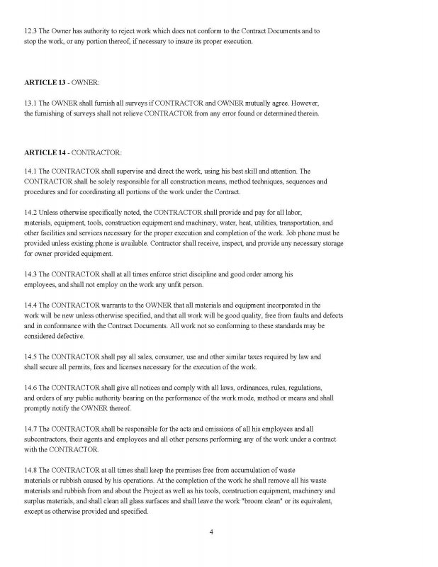 Construction Contractor - Contracts and Forms - Image 5