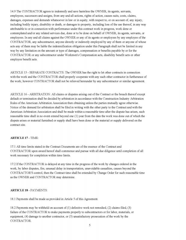 Construction Contractor - Contracts and Forms - Image 6