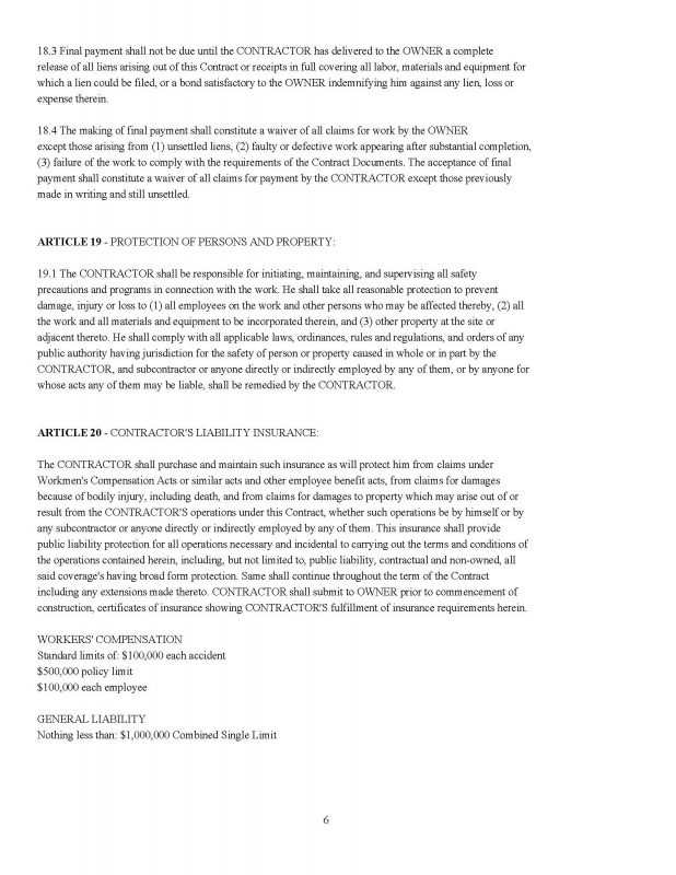 Construction Contractor - Contracts and Forms - Image 7