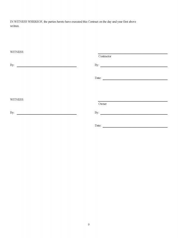 Construction Contractor - Contracts and Forms - Image 10