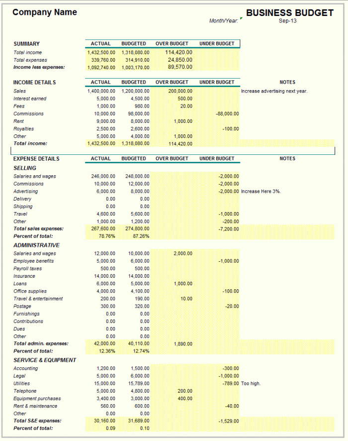 Business Budget Workbook - Image 2