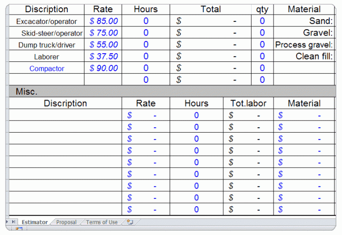 Concrete Calculator & Bid Sheet - Image 4