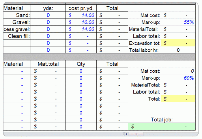 Concrete Calculator & Bid Sheet - Image 5
