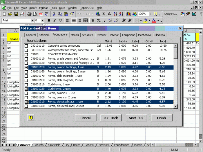 RepairCOST Estimator for Excel - Image 3