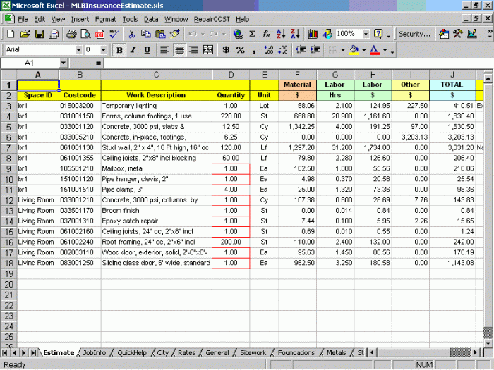 RepairCOST Estimator for Excel - Image 2